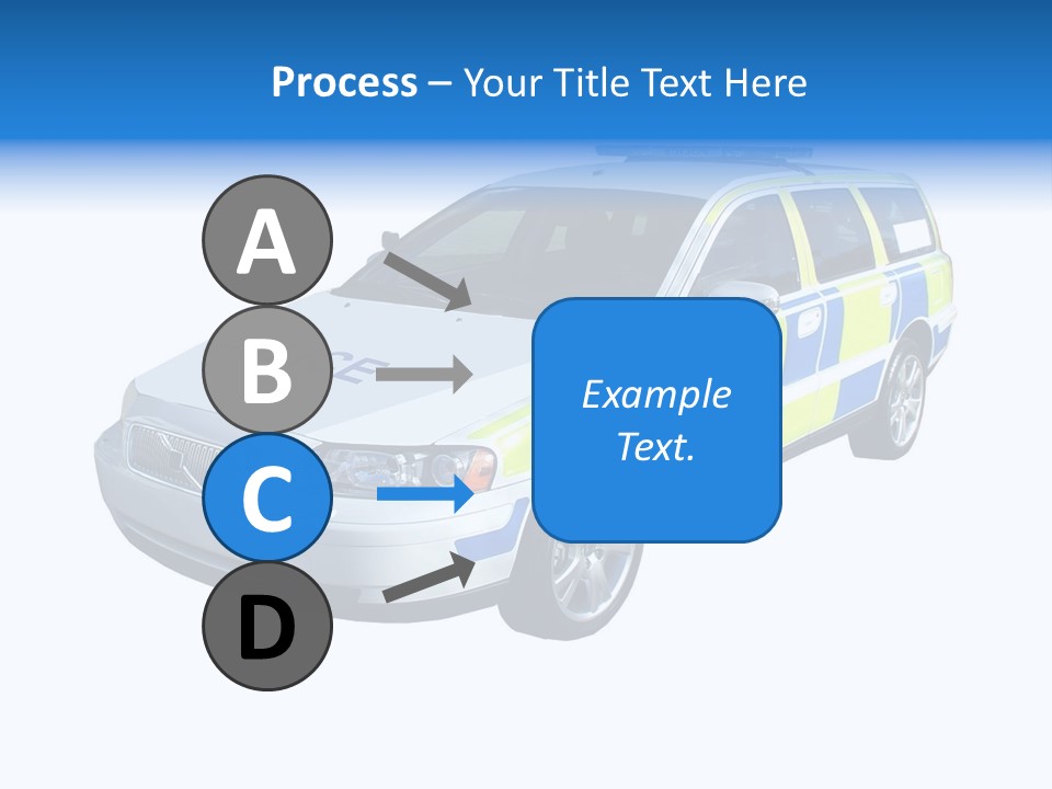 A High Speed Motorway Police Car. PowerPoint Template