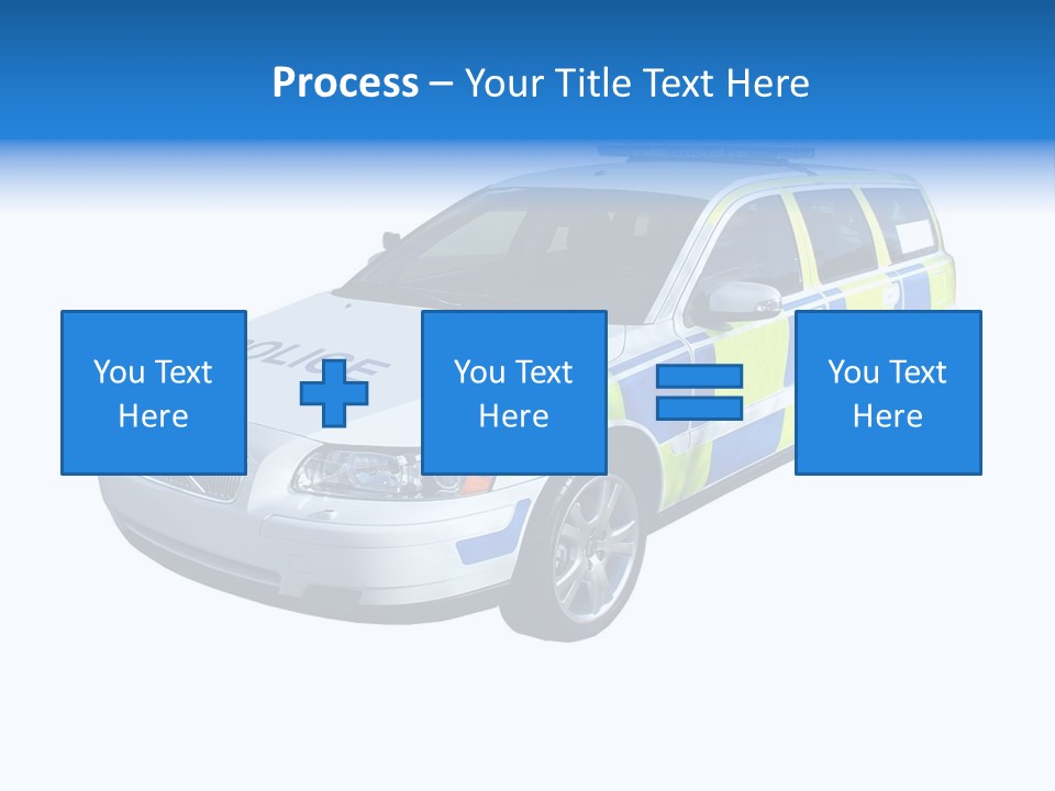 A High Speed Motorway Police Car. PowerPoint Template