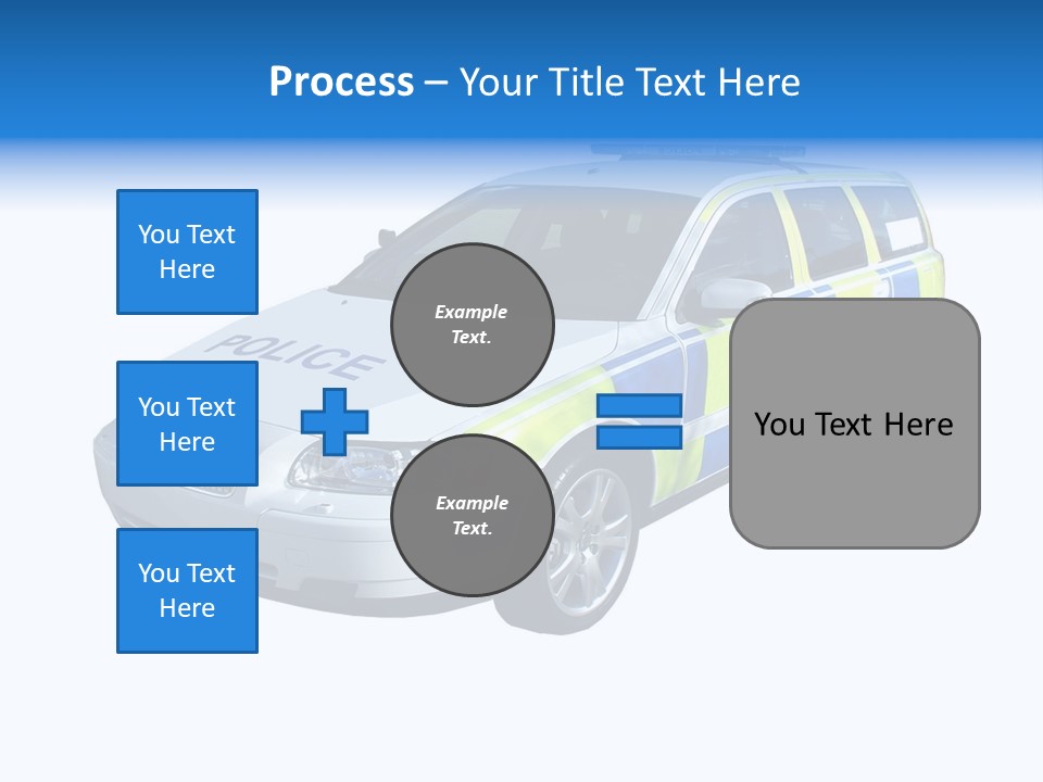A High Speed Motorway Police Car. PowerPoint Template