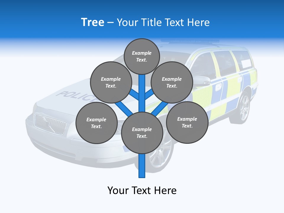 A High Speed Motorway Police Car. PowerPoint Template