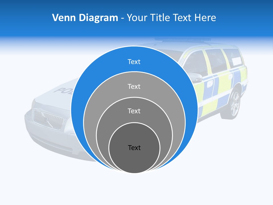 A High Speed Motorway Police Car. PowerPoint Template