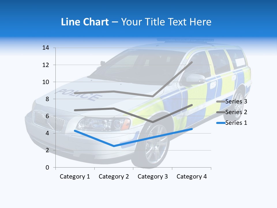 A High Speed Motorway Police Car. PowerPoint Template