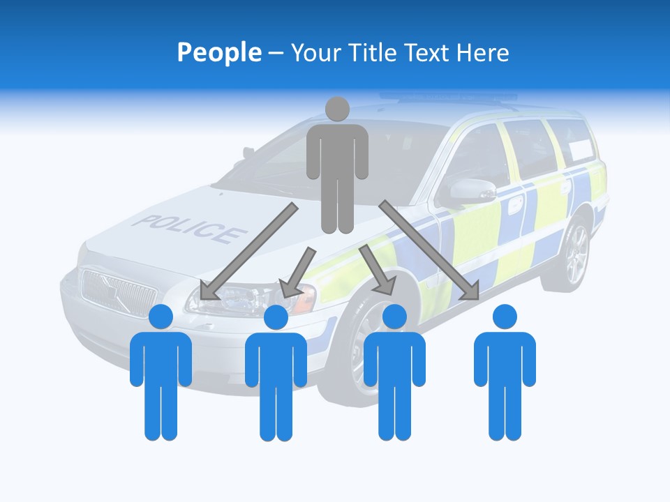 A High Speed Motorway Police Car. PowerPoint Template