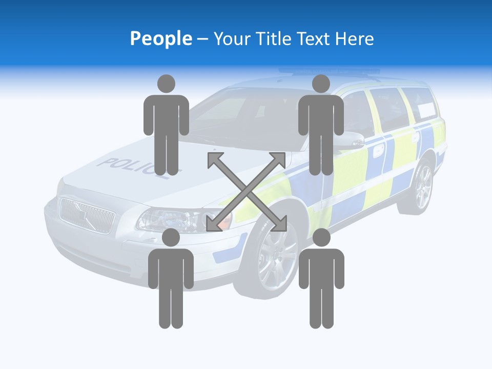 A High Speed Motorway Police Car. PowerPoint Template
