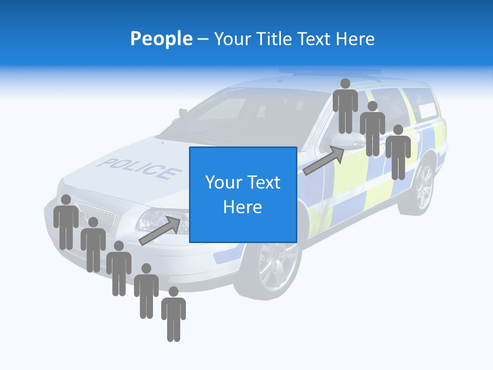 A High Speed Motorway Police Car. PowerPoint Template