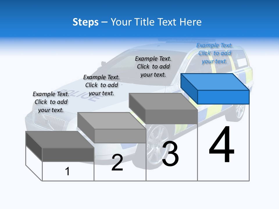 A High Speed Motorway Police Car. PowerPoint Template
