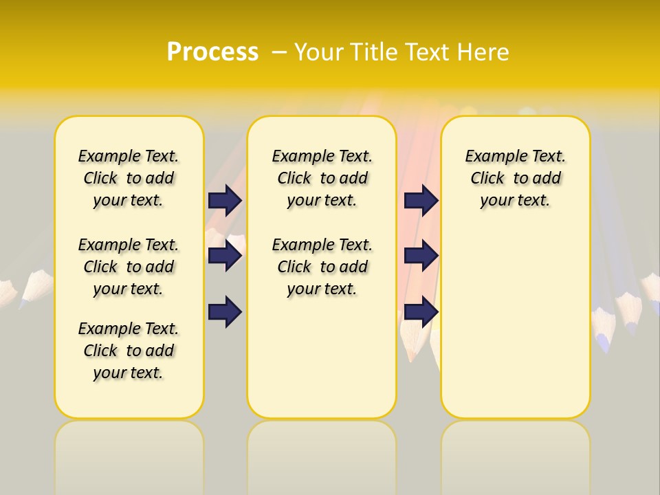 A Group Of Colored Pencils On A Black Background PowerPoint Template