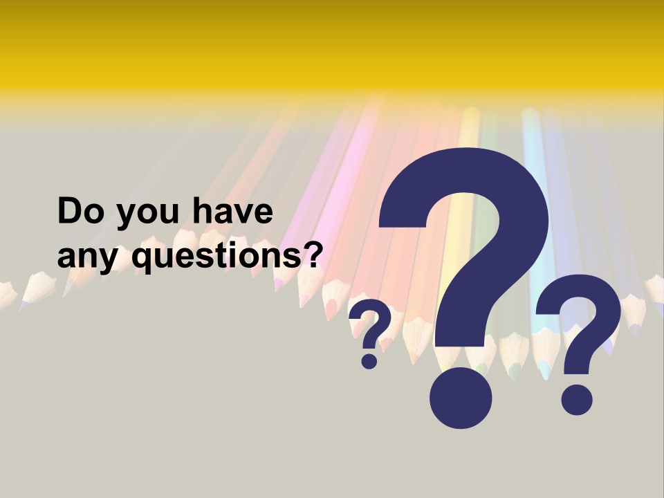 A Group Of Colored Pencils On A Black Background PowerPoint Template