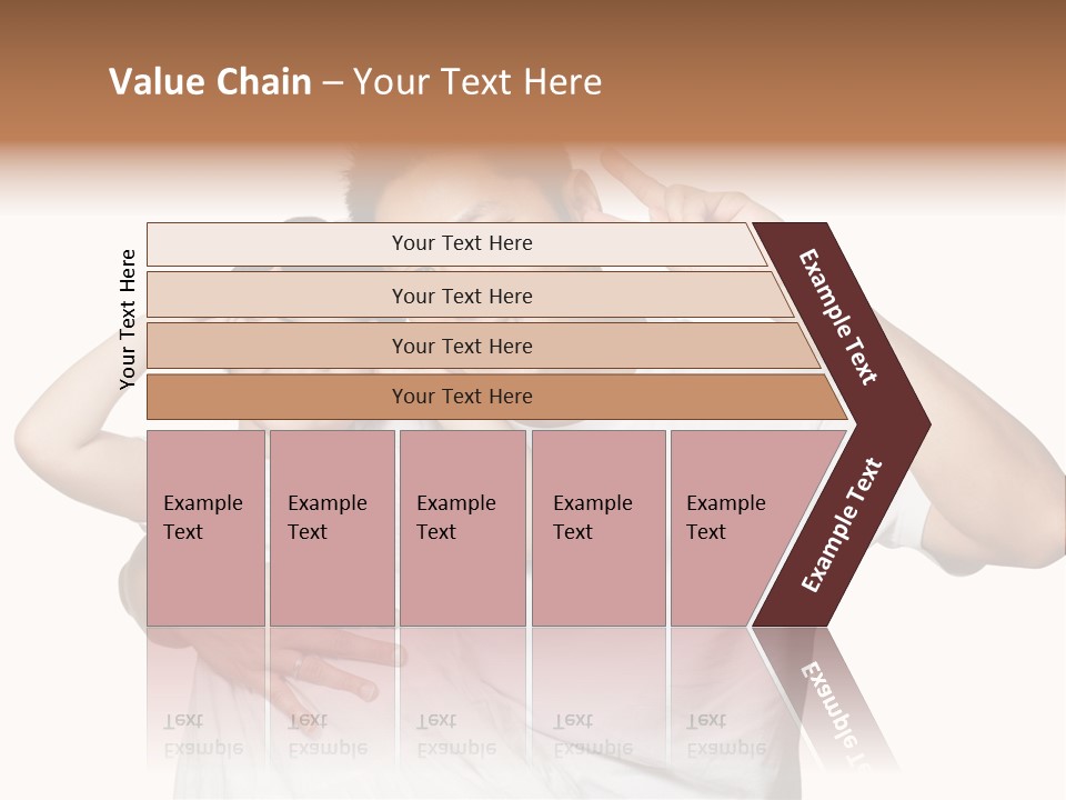 Young Chinese Father Posing With Daughter Making Victory Signs With Their Hands, Happily Smiling Looking At Camera PowerPoint Template