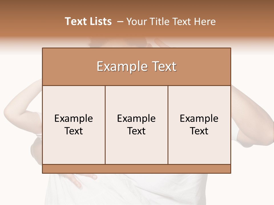 Young Chinese Father Posing With Daughter Making Victory Signs With Their Hands, Happily Smiling Looking At Camera PowerPoint Template