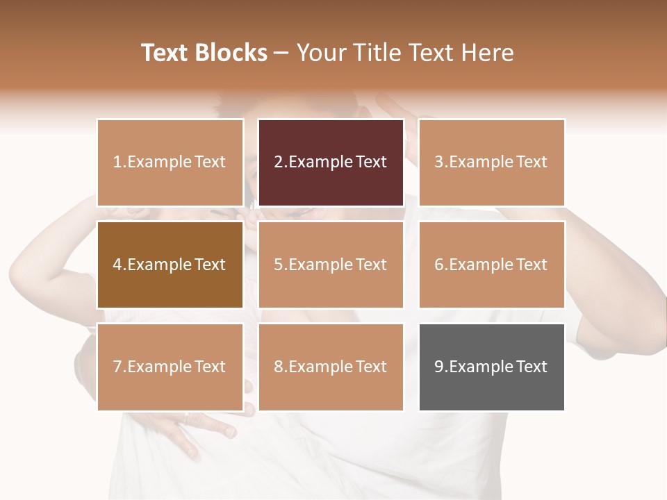 Young Chinese Father Posing With Daughter Making Victory Signs With Their Hands, Happily Smiling Looking At Camera PowerPoint Template