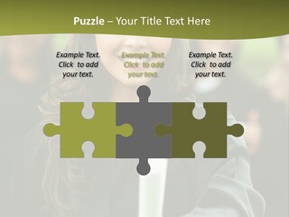 Female Graduation Portrait Smiling And Showing Her Diploma PowerPoint Template