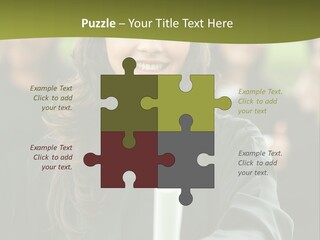 Female Graduation Portrait Smiling And Showing Her Diploma PowerPoint Template