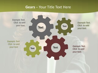 Female Graduation Portrait Smiling And Showing Her Diploma PowerPoint Template