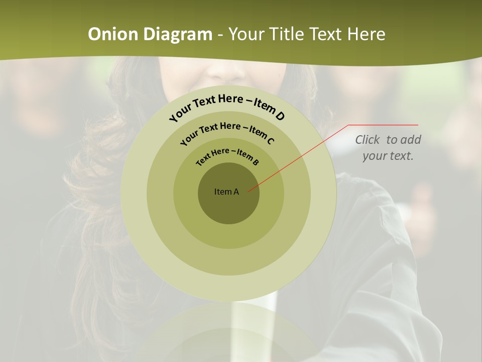 Female Graduation Portrait Smiling And Showing Her Diploma PowerPoint Template