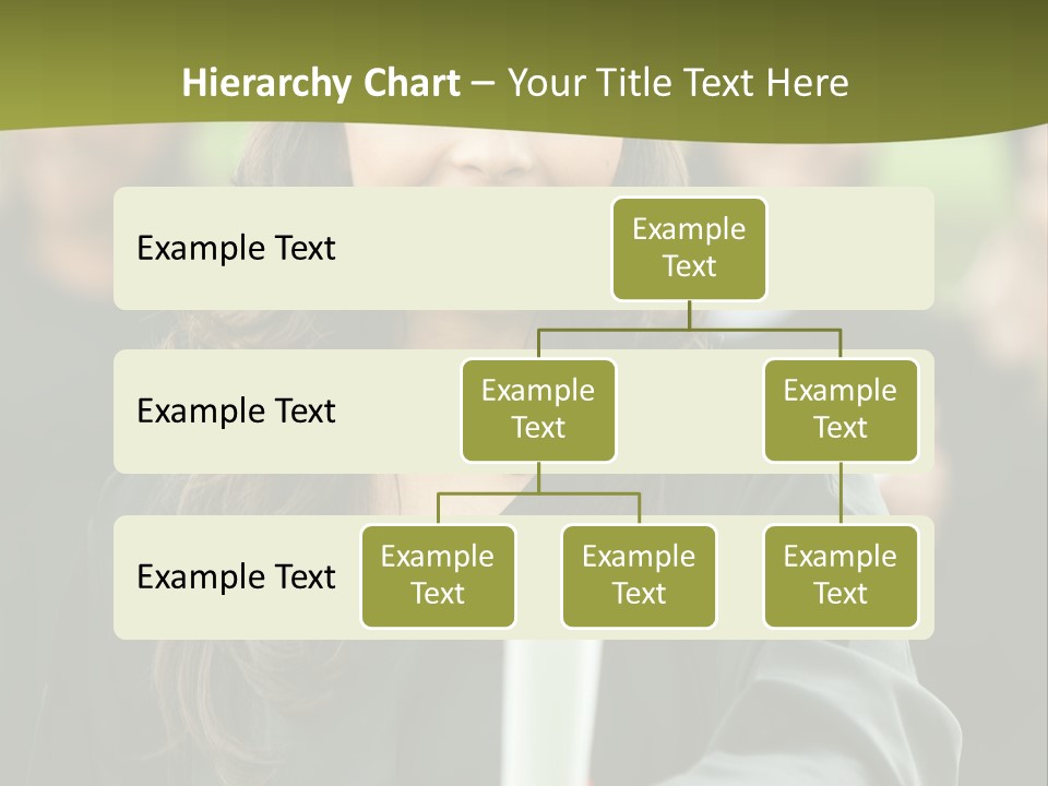 Female Graduation Portrait Smiling And Showing Her Diploma PowerPoint Template