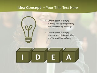 Female Graduation Portrait Smiling And Showing Her Diploma PowerPoint Template