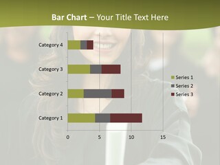 Female Graduation Portrait Smiling And Showing Her Diploma PowerPoint Template