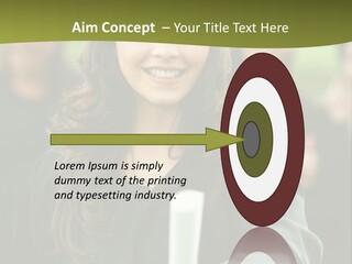 Female Graduation Portrait Smiling And Showing Her Diploma PowerPoint Template