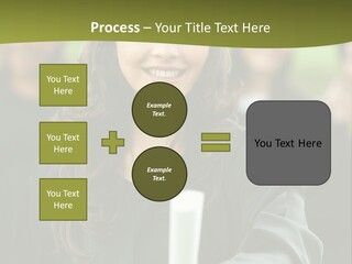 Female Graduation Portrait Smiling And Showing Her Diploma PowerPoint Template