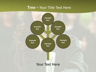 Female Graduation Portrait Smiling And Showing Her Diploma PowerPoint Template