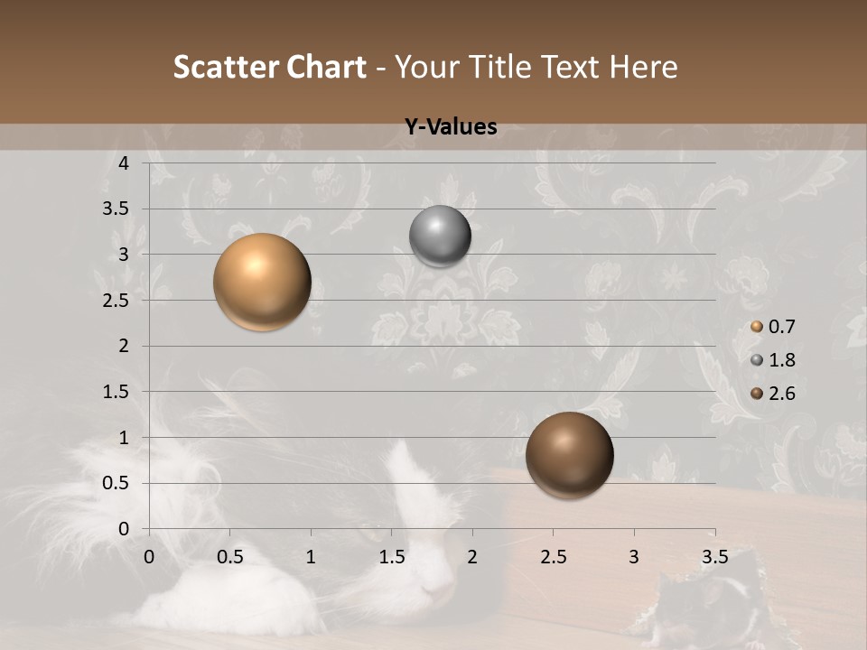 A Cat Laying On The Floor Next To A Mouse PowerPoint Template