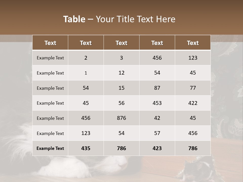 A Cat Laying On The Floor Next To A Mouse PowerPoint Template