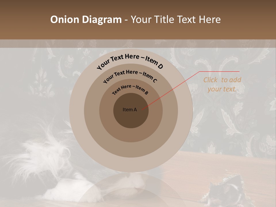 A Cat Laying On The Floor Next To A Mouse PowerPoint Template