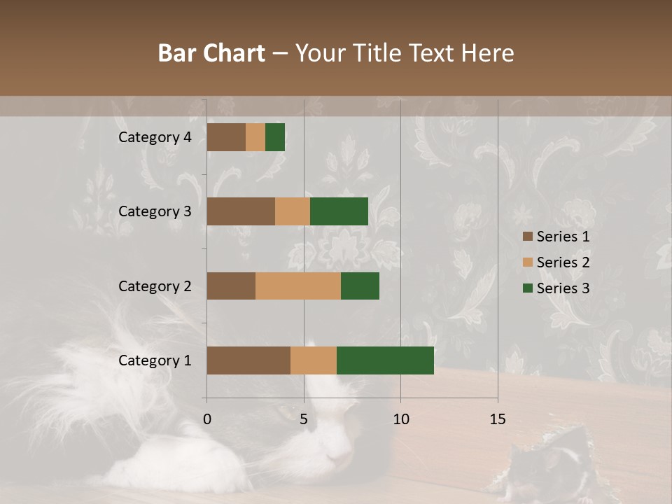 A Cat Laying On The Floor Next To A Mouse PowerPoint Template