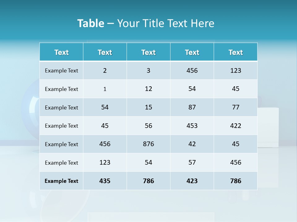 Blue Modern Living Room With Blank Canvas PowerPoint Template