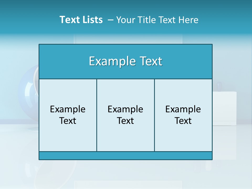 Blue Modern Living Room With Blank Canvas PowerPoint Template