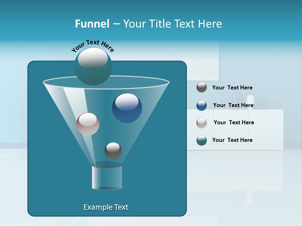 Blue Modern Living Room With Blank Canvas PowerPoint Template