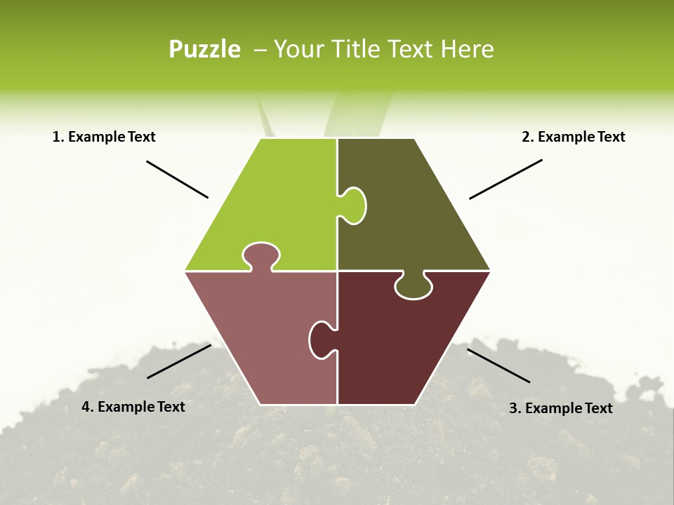 Corn Sprout In Soil PowerPoint Template