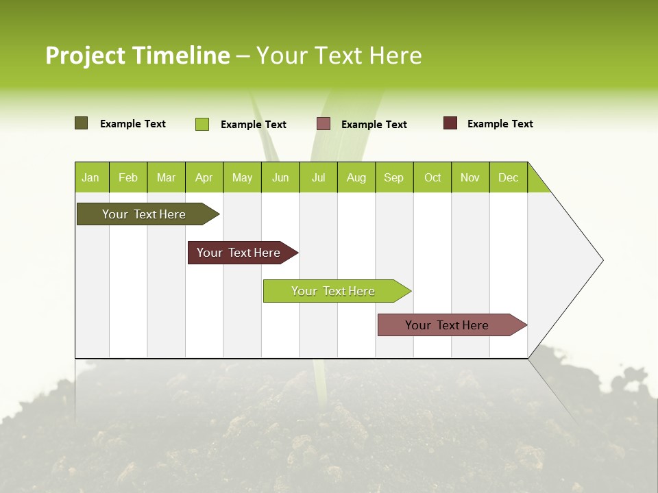 Corn Sprout In Soil PowerPoint Template