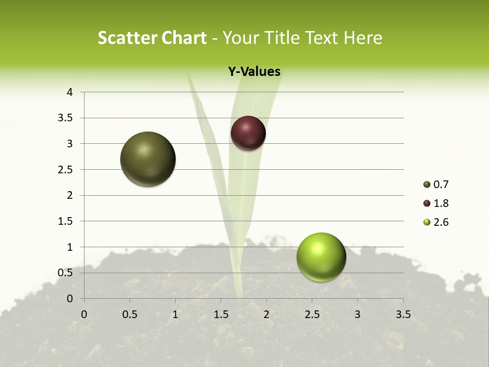 Corn Sprout In Soil PowerPoint Template