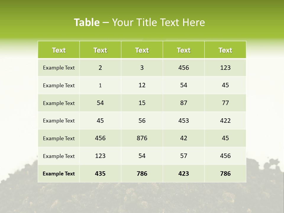 Corn Sprout In Soil PowerPoint Template