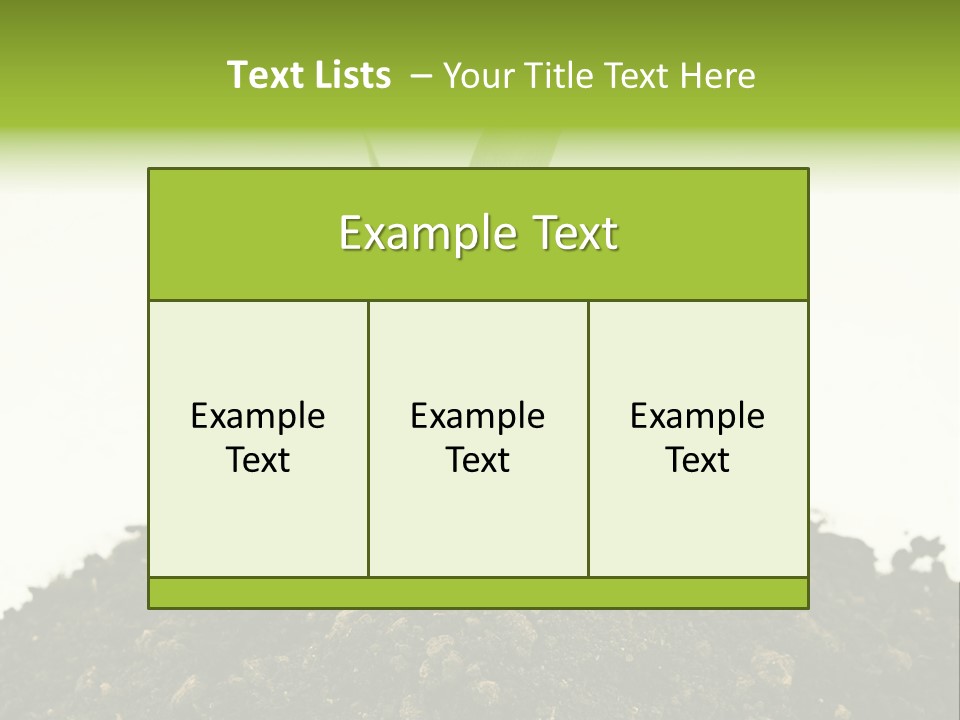 Corn Sprout In Soil PowerPoint Template