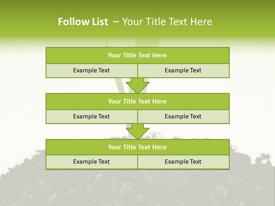 Corn Sprout In Soil PowerPoint Template