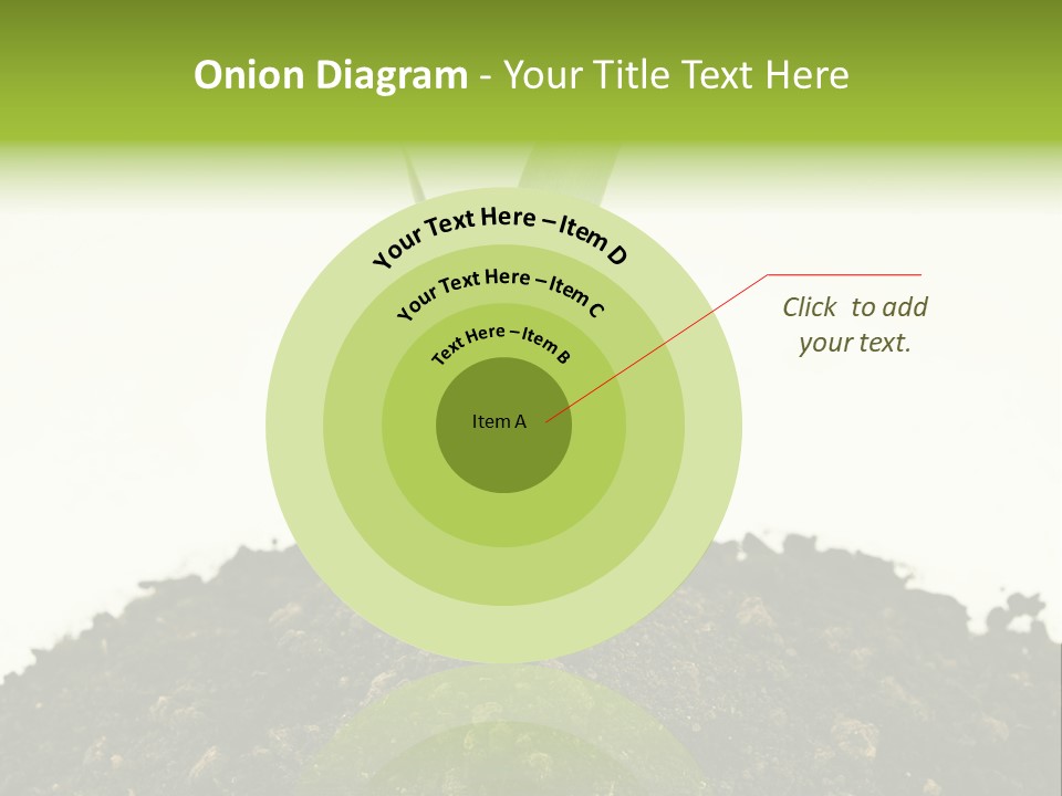 Corn Sprout In Soil PowerPoint Template
