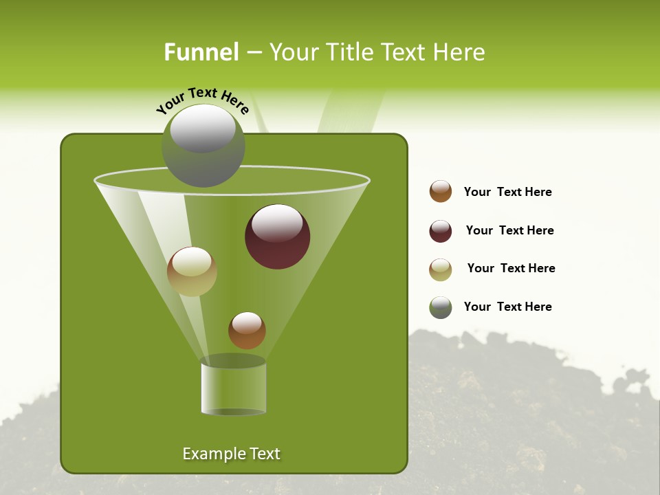 Corn Sprout In Soil PowerPoint Template