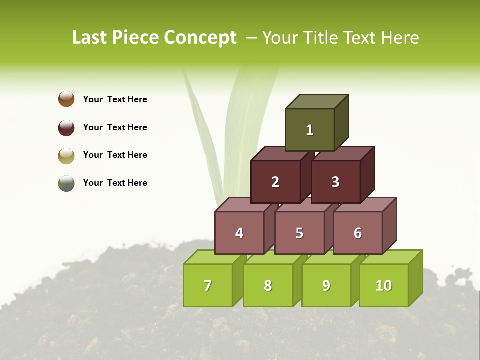 Corn Sprout In Soil PowerPoint Template