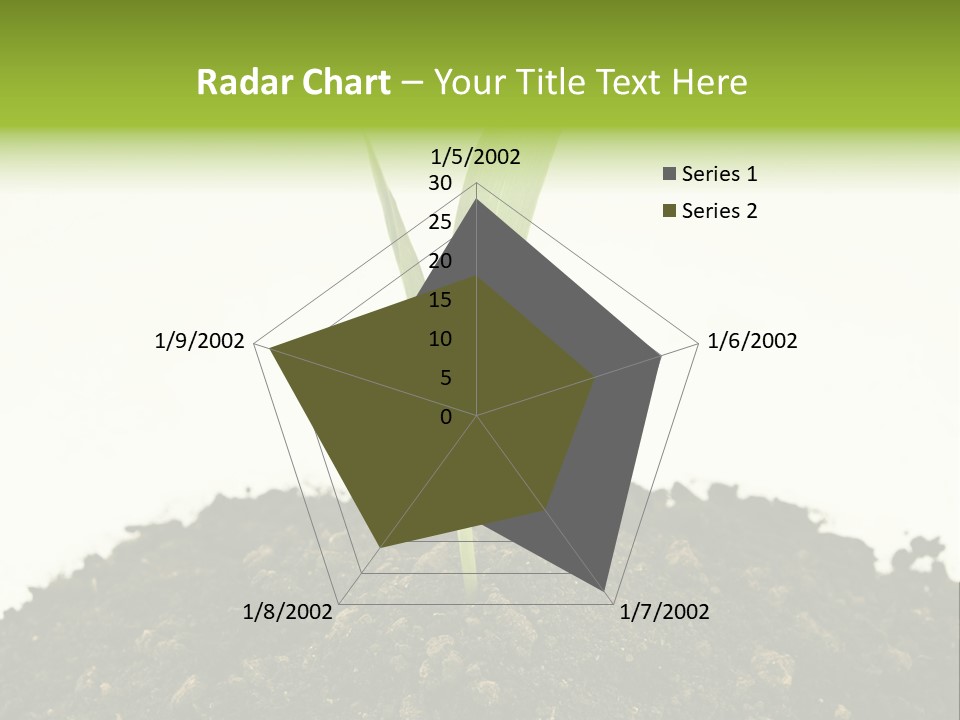 Corn Sprout In Soil PowerPoint Template