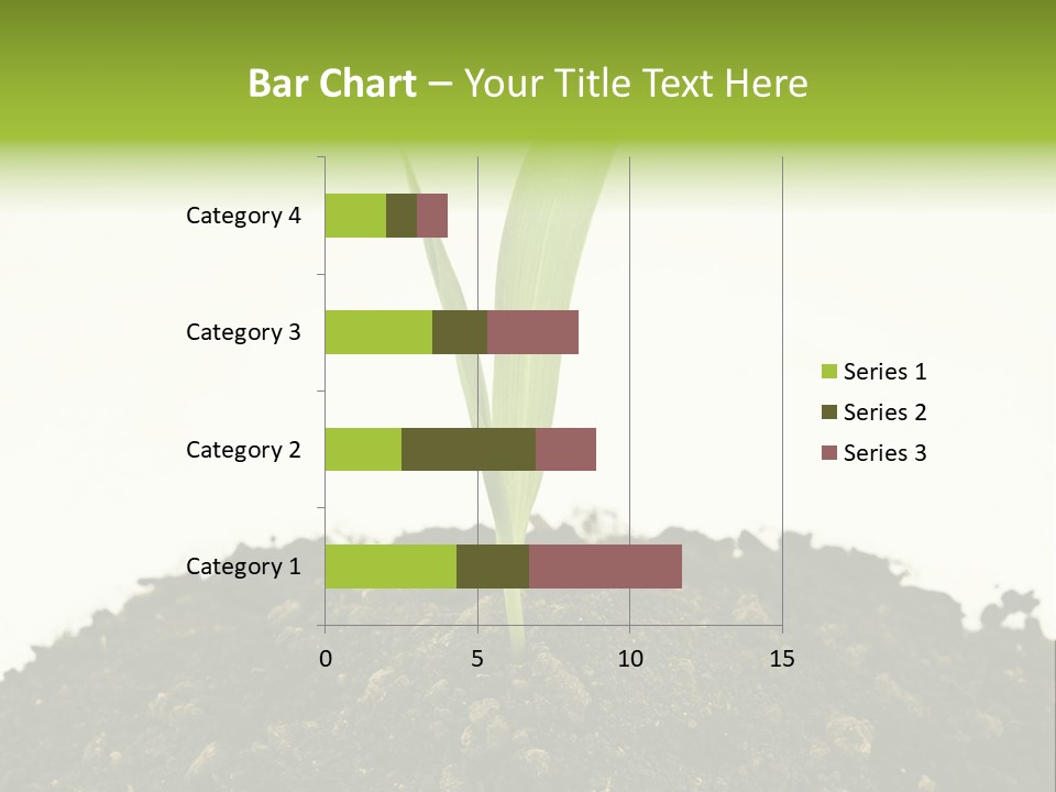 Corn Sprout In Soil PowerPoint Template