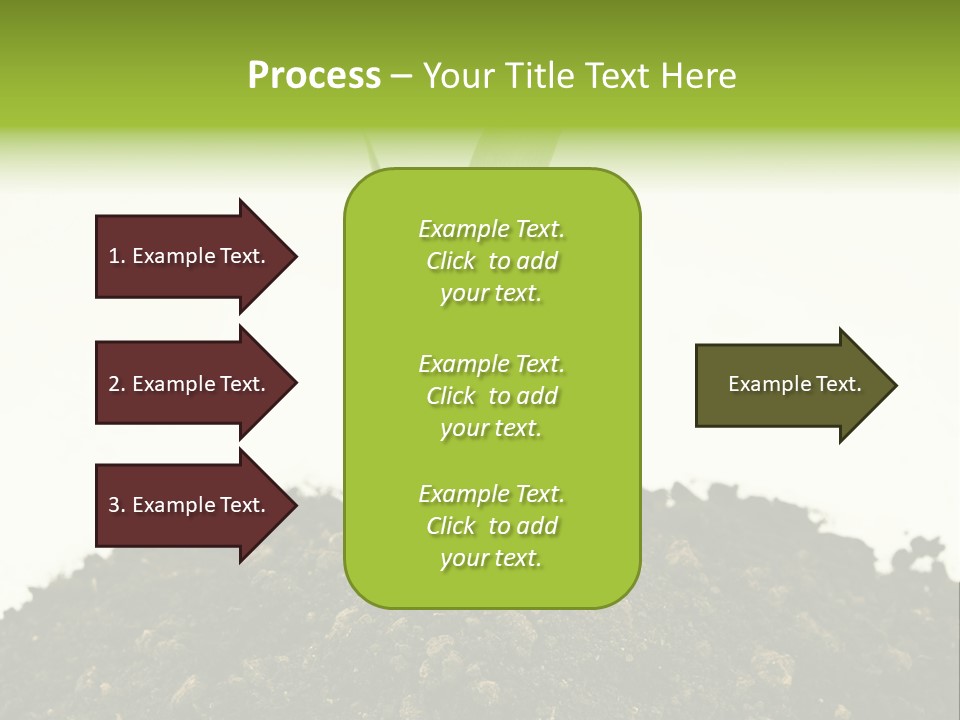 Corn Sprout In Soil PowerPoint Template
