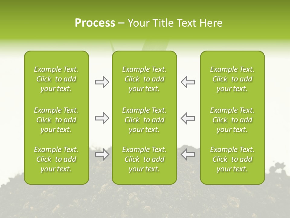 Corn Sprout In Soil PowerPoint Template