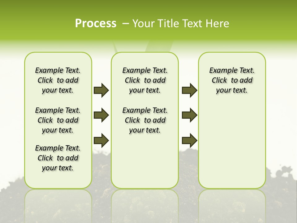 Corn Sprout In Soil PowerPoint Template
