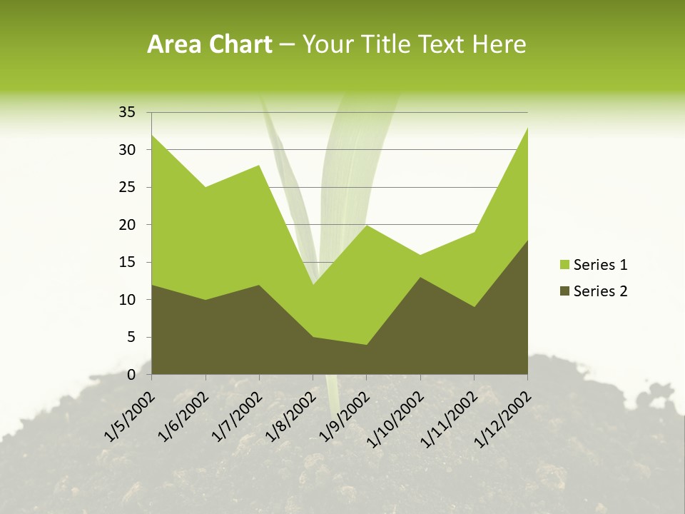 Corn Sprout In Soil PowerPoint Template