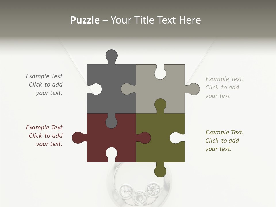 Sterling Silver Necklace PowerPoint Template