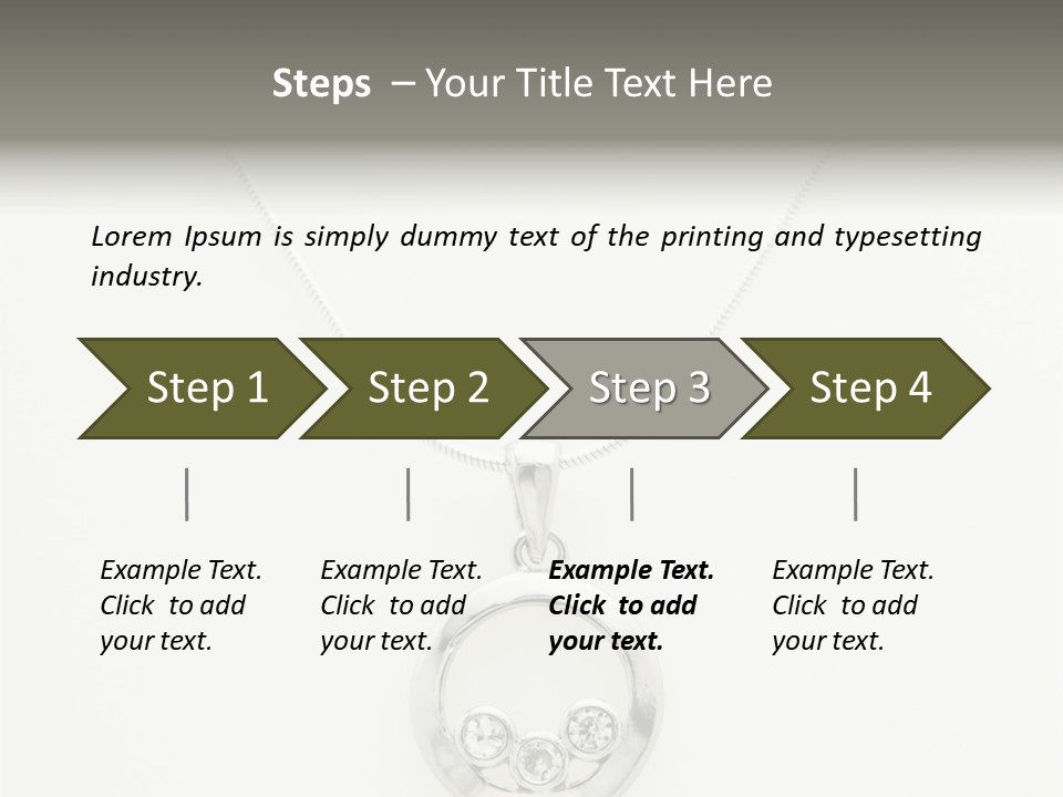 Sterling Silver Necklace PowerPoint Template
