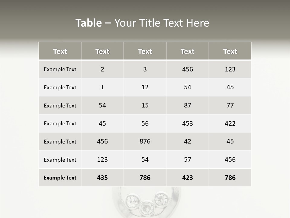 Sterling Silver Necklace PowerPoint Template